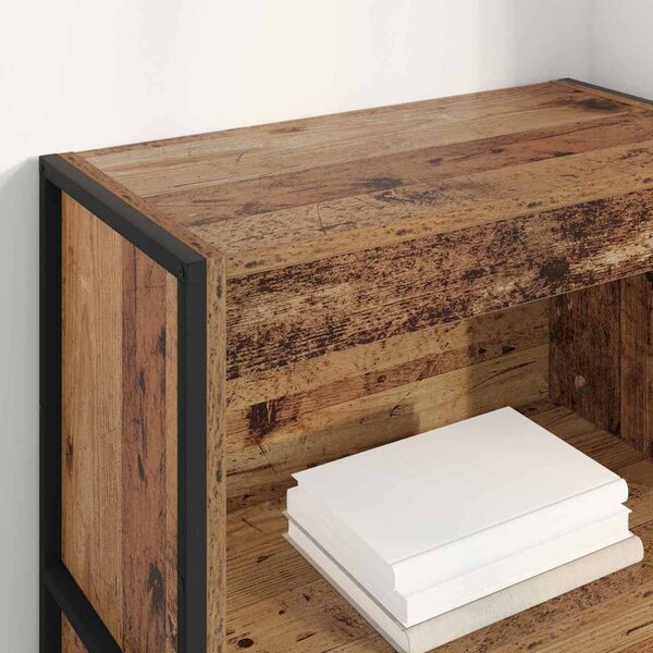 Könyvespolc Öreg fa 60 x 30 x 121 cm Faanyag