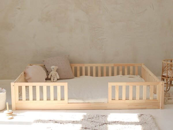 ELORA DUO NEW gyerekágy ágyneműtartóval 140x190 - natúr