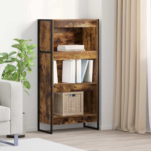 Könyvespolc Füstös tölgy 60 x 30 x 121 cm Faanyag