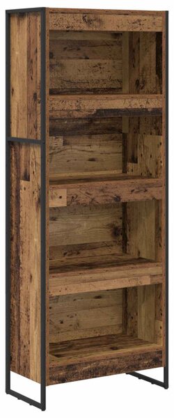 Könyvespolc Öreg fa 60 x 30 x 155 cm Faanyag