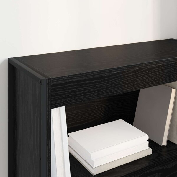 Könyvespolc Fekete tölgy 80 x 30 x 86,5 cm Faanyag