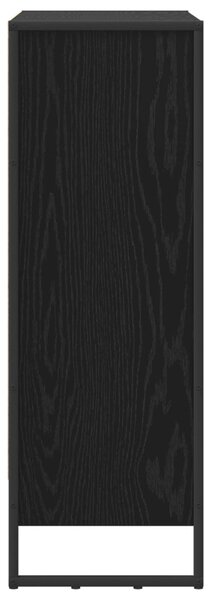 Könyvespolc Fekete tölgy 80 x 30 x 86,5 cm Faanyag