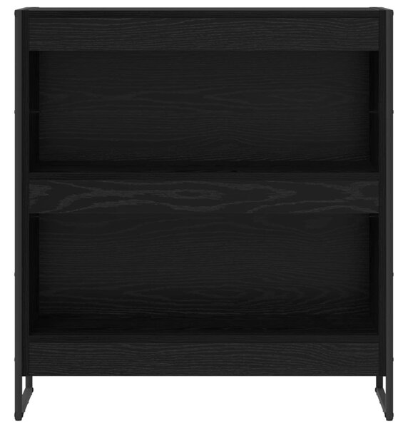 Könyvespolc Fekete tölgy 80 x 30 x 86,5 cm Faanyag