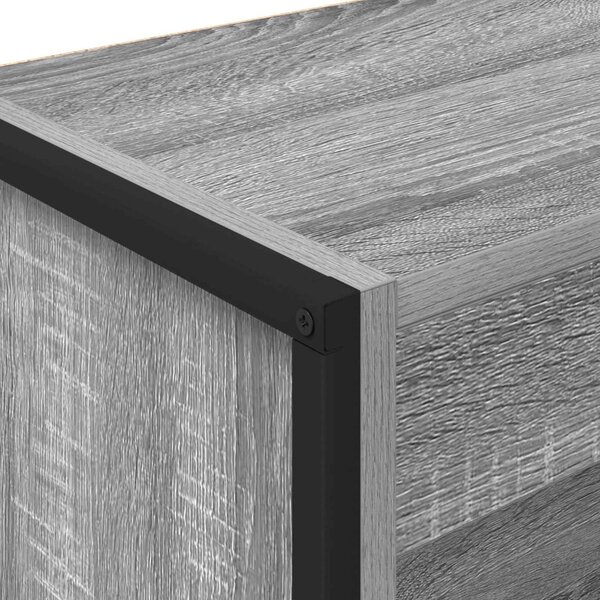 Könyvespolc Szürke Sonoma 80 x 30 x 121 cm Faanyag