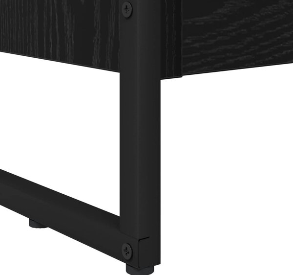 Könyvespolc Fekete tölgy 80 x 30 x 121 cm Faanyag