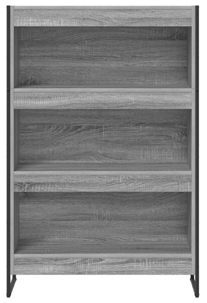 Könyvespolc Szürke Sonoma 80 x 30 x 121 cm Faanyag