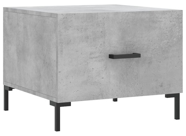 Betonszürke szerelt fa dohányzóasztal 50 x 50 x 40 cm