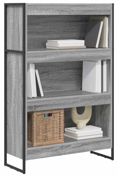 Könyvespolc Szürke Sonoma 80 x 30 x 121 cm Faanyag