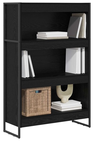 Könyvespolc Fekete tölgy 80 x 30 x 121 cm Faanyag