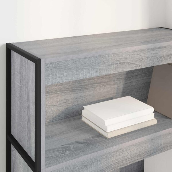 Könyvespolc Szürke Sonoma 80 x 30 x 121 cm Faanyag