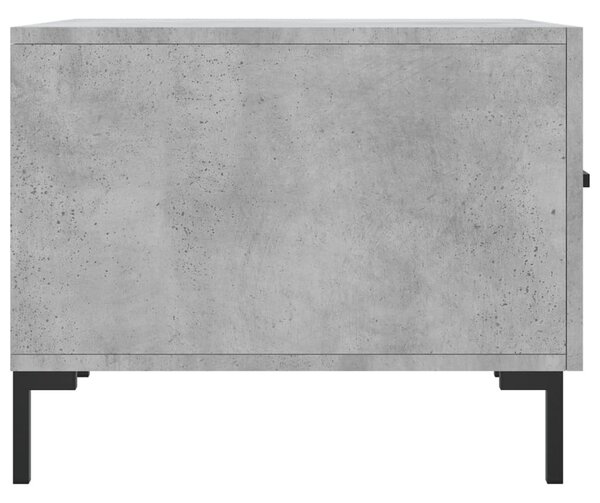Betonszürke szerelt fa dohányzóasztal 50 x 50 x 40 cm