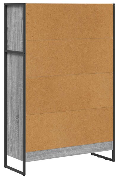 Könyvespolc Szürke Sonoma 80 x 30 x 121 cm Faanyag