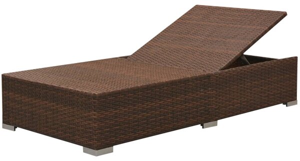 VidaXL 3 részes barna polyrattan kerti ülőgarnitúra párnával
