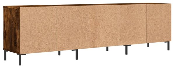 Füstös tölgy színű szerelt fa TV-szekrény 150 x 30 x 44,5 cm