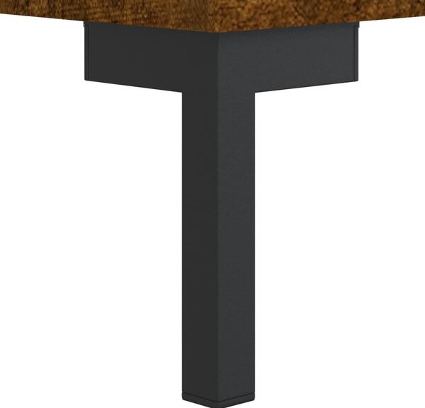 Füstös tölgy színű szerelt fa TV-szekrény 150 x 30 x 44,5 cm