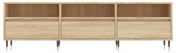 Sonoma tölgy színű szerelt fa fali TV-szekrény 150x30x44,5 cm