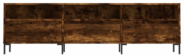 Füstös tölgy színű szerelt fa TV-szekrény 150 x 30 x 44,5 cm