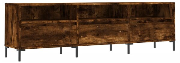 Füstös tölgy színű szerelt fa TV-szekrény 150 x 30 x 44,5 cm