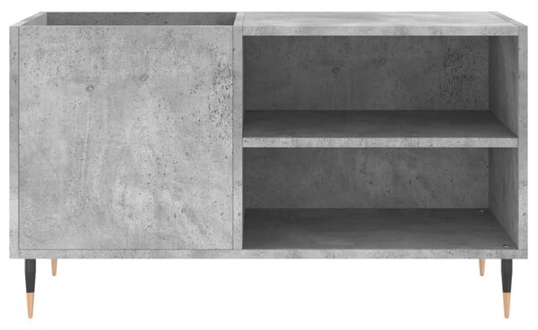Betonszürke szerelt fa hanglemezszekrény 85x38x48 cm