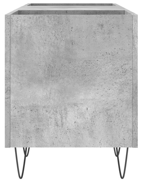 Betonszürke szerelt fa hanglemezszekrény 121x38x48 cm