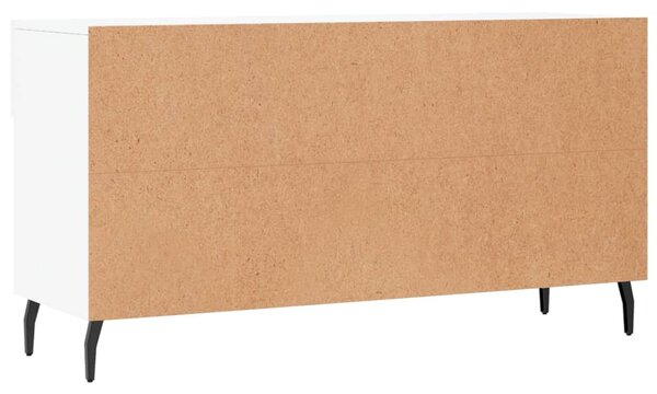 Fehér szerelt fa cipőpolc 102x35x55 cm