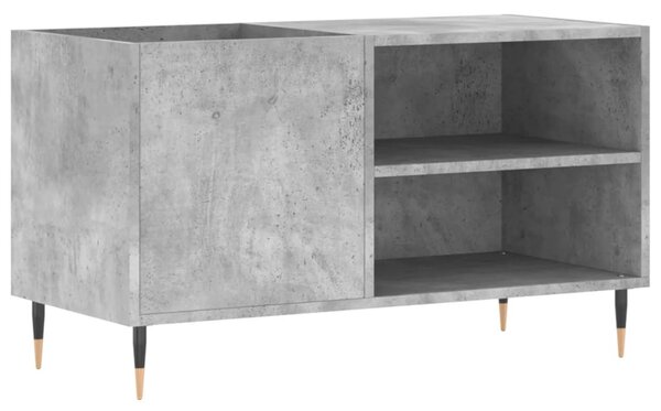 Betonszürke szerelt fa hanglemezszekrény 85x38x48 cm