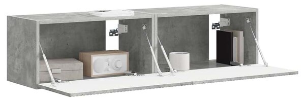 TV Fali Szekrény 2 pcs Beton 60 x 31 x 29,5 cm Faanyag