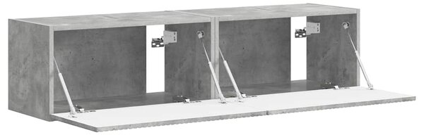 TV Fali Szekrény 2 pcs Beton 60 x 31 x 29,5 cm Faanyag