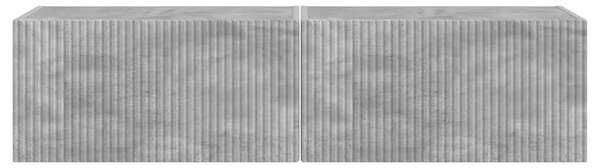 TV Fali Szekrény 2 pcs Beton 60 x 31 x 29,5 cm Faanyag