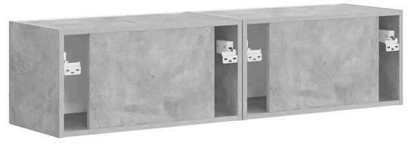 TV Fali Szekrény 2 pcs Beton 60 x 31 x 29,5 cm Faanyag