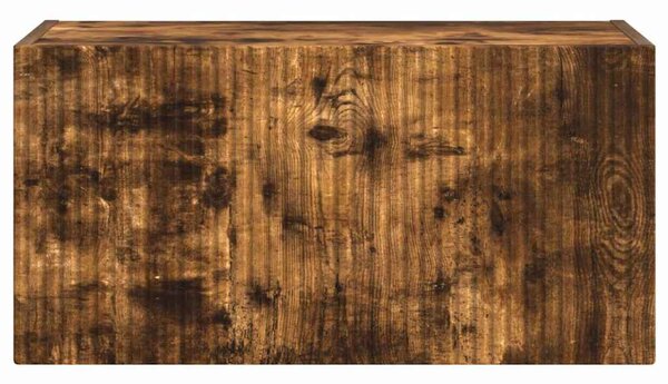 TV Fali Szekrény 60 x 31 x 29,5 cm Füstölt tölgy Szerelt Fa