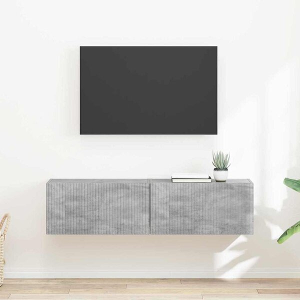 TV Fali Szekrény 2 pcs Beton 60 x 31 x 29,5 cm Faanyag