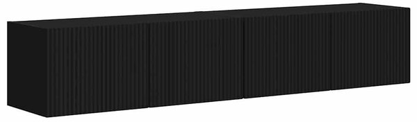 TV Fali Szekrény 2 pcs Fekete 78,5 x 31 x 29,5 cm Faanyag