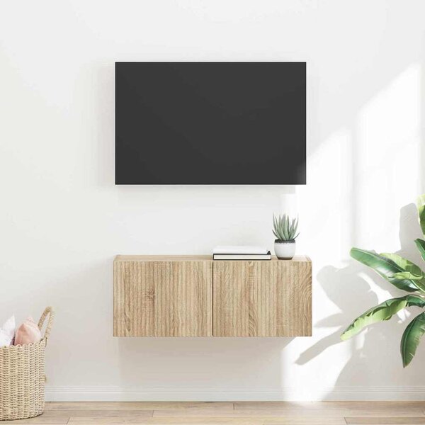 TV Fali Szekrény Sonoma 78,5 x 31 x 29,5 cm Faanyag