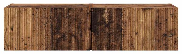 TV Fali Szekrény 2 pcs Öreg fa 60 x 31 x 29,5 cm Faanyag