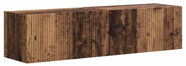 TV Fali Szekrény 2 pcs Öreg fa 60 x 31 x 29,5 cm Faanyag
