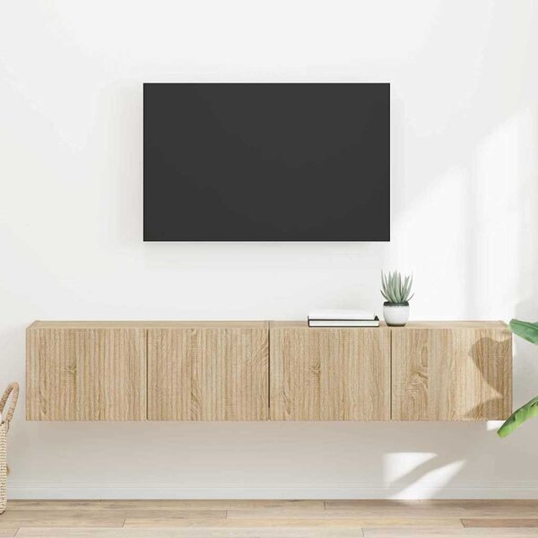 TV Fali Szekrény 2 pcs Sonoma 78,5 x 31 x 29,5 cm Faanyag