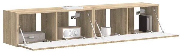 TV Fali Szekrény 2 pcs Sonoma 78,5 x 31 x 29,5 cm Faanyag