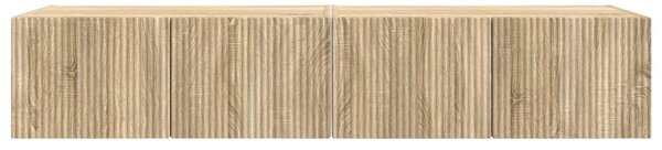 TV Fali Szekrény 2 pcs Sonoma 78,5 x 31 x 29,5 cm Faanyag