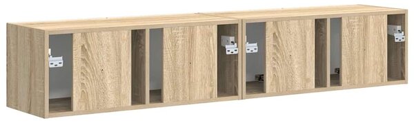 TV Fali Szekrény 2 pcs Sonoma 78,5 x 31 x 29,5 cm Faanyag