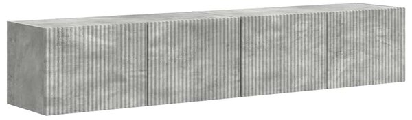 TV Fali Szekrény 2 pcs Beton 78,5 x 31 x 29,5 cm Faanyag