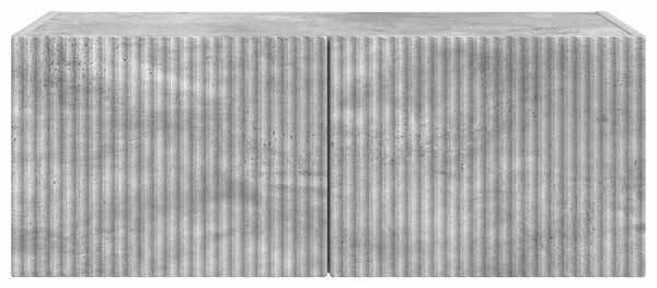 TV Fali Szekrény 78,5 x 30 x 29,5 cm Betonszürke Szerelt Fa