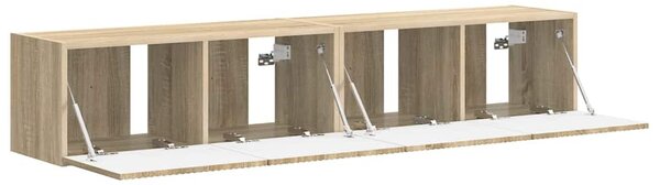 TV Fali Szekrény 2 pcs Sonoma 78,5 x 31 x 29,5 cm Faanyag