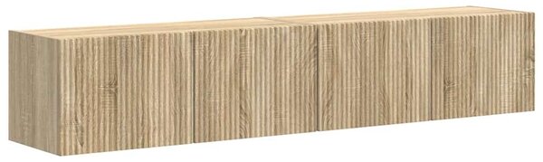 TV Fali Szekrény 2 pcs Sonoma 78,5 x 31 x 29,5 cm Faanyag