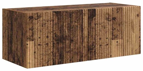 TV Fali Szekrény 2 pcs Öreg fa 78,5 x 31 x 29,5 cm Faanyag