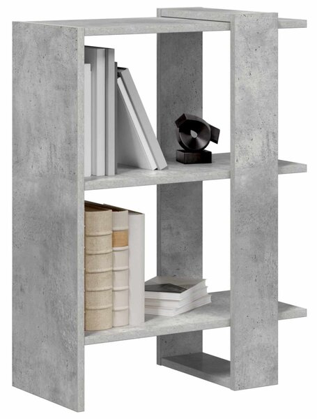 Könyvespolc Beton Szürke 52 x 25 x 71,5 cm Faanyag