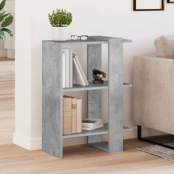 Könyvespolc Beton Szürke 52 x 25 x 71,5 cm Faanyag
