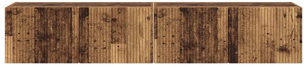 TV Fali Szekrény 2 pcs Öreg fa 78,5 x 31 x 29,5 cm Faanyag