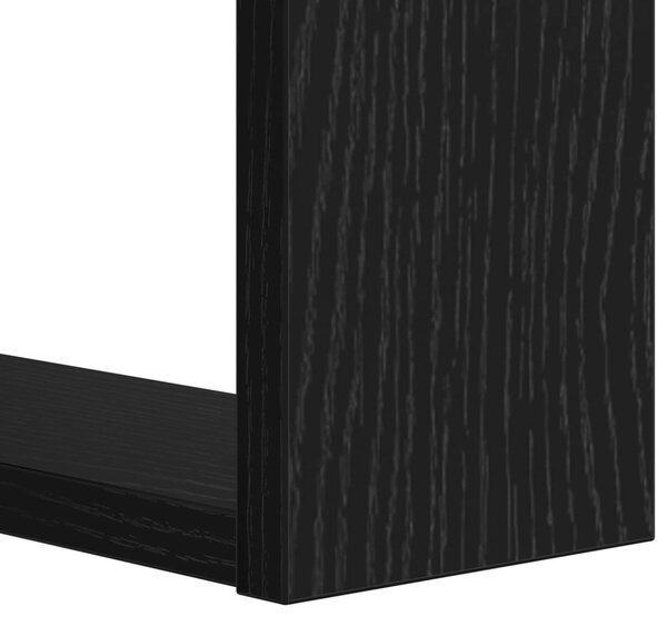 Könyvespolc Fekete tölgy 52 x 25 x 71,5 cm Faanyag