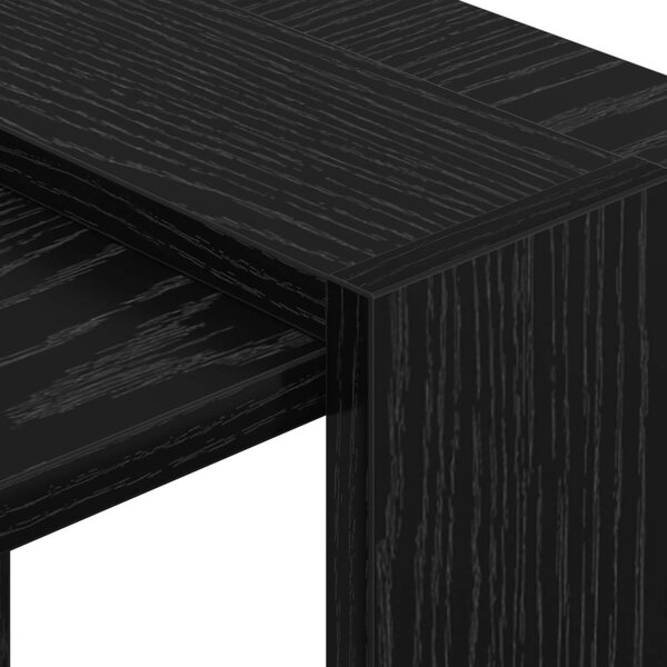 Könyvespolc Fekete tölgy 52 x 25 x 71,5 cm Faanyag